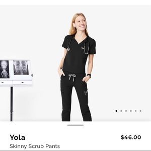 Figs yola skinny scrub pants